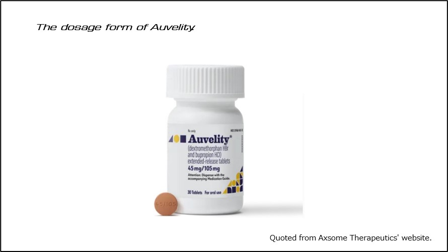 The dosage from of Auvelity