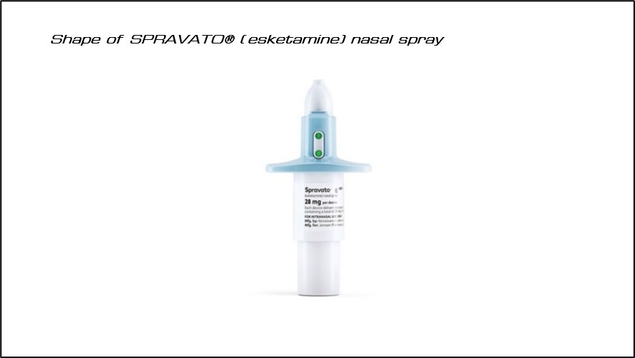 Shape of SPRAVATO®（esketamine）nasal spray