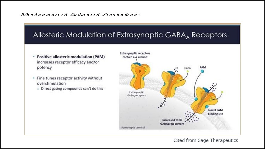 Mechanism of Action of Zuranolone