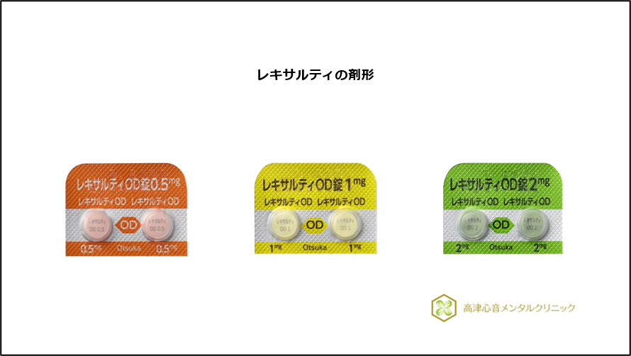 レキサルティの剤型