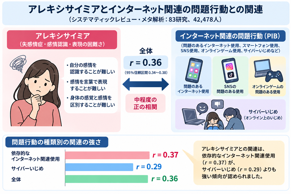 アレキシサイミアとインターネット関連の問題行動との関連