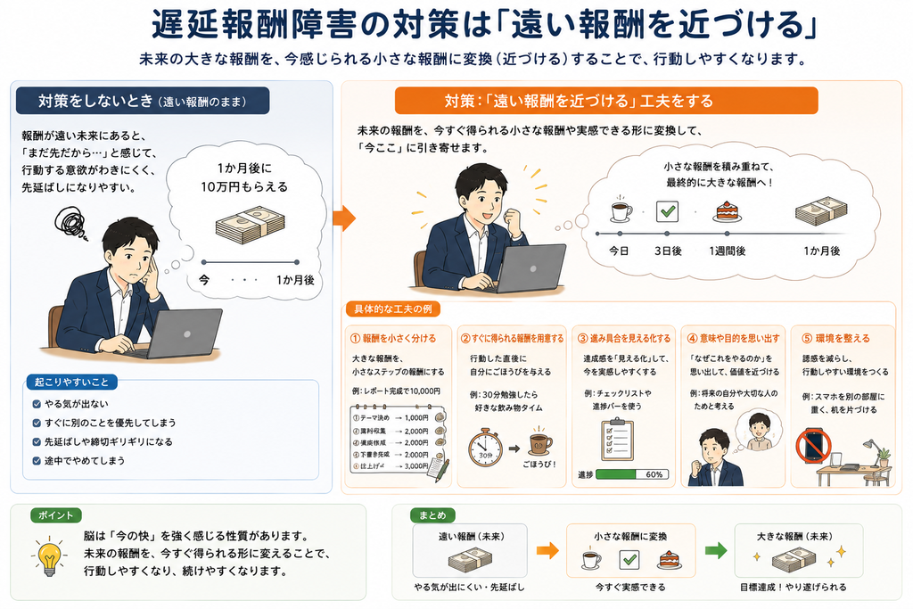 遅延報酬障害の対策