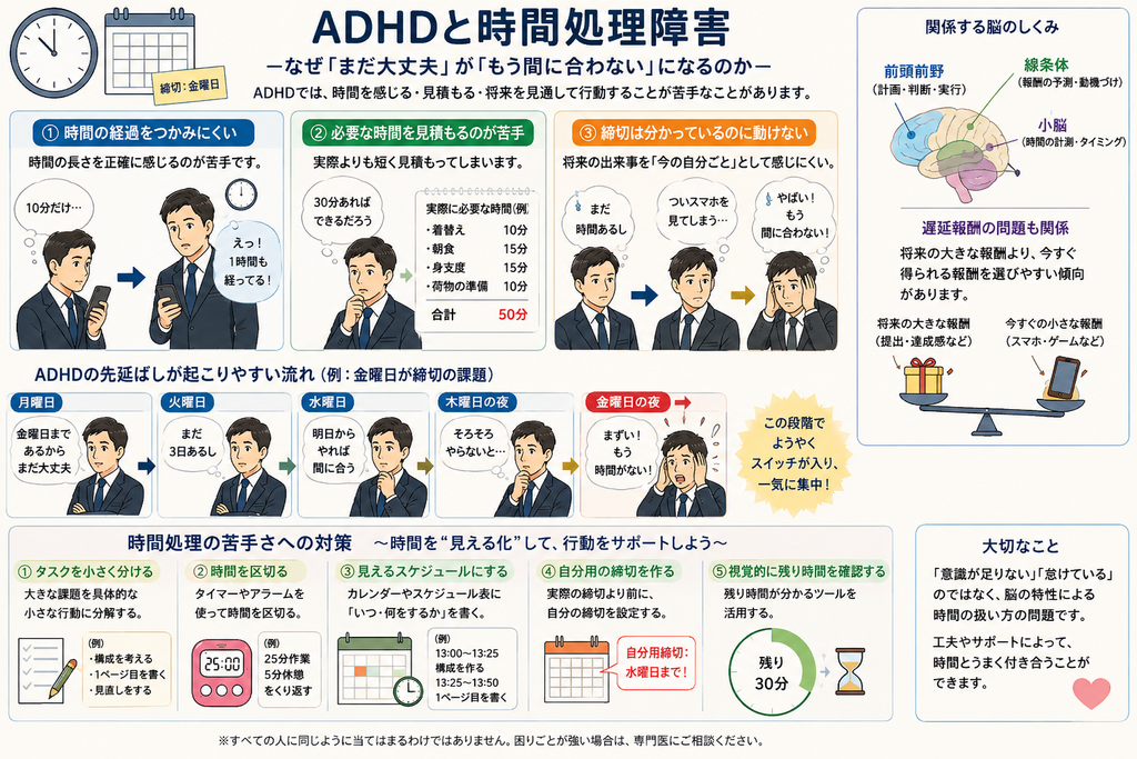 ADHDの時間処理障害